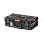Szerszámosdoboz, Qbrick Patrol System One 200 Profi, 58,5 x 38,5 x 19 cm, fekete, 15,5 l, víz- és porálló, hermetikus, rekeszes rendezővel, 120 kg teherbírás