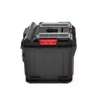 Szerszámosláda, Qbrick Patrol System One 350 Profi, 58,5 × 38,5 × 32 cm, fekete, 38 l, por- és vízálló, megerősített fedél, kivehető multi rekesz, 120 kg teherbírás