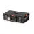Szerszámosdoboz, Qbrick Patrol System One 200 Basic, 58,5 × 38,5 × 19 cm, fekete, 15,5 l, víz- és porálló, hermetikus zárás, cserélhető rekeszekkel, 120 kg teherbírás