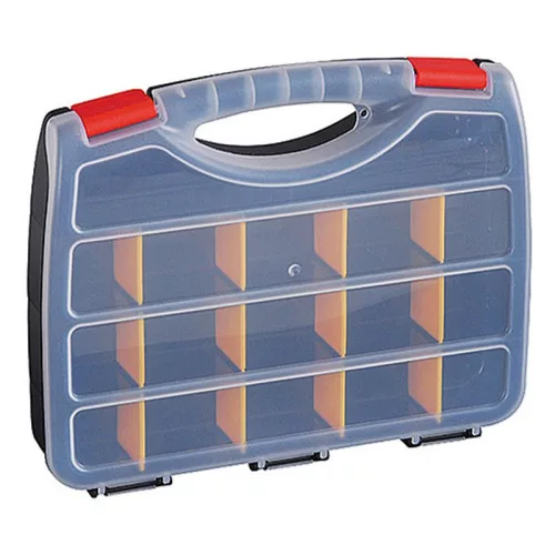 Koffer rendszerező HL30123, 31,5x25,5x5,5 cm, max. 7 kg, 15 rekesz
