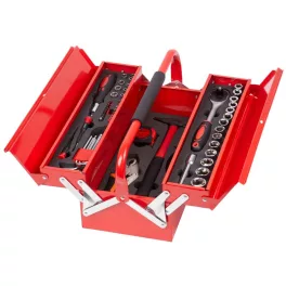   Szerszámkészlet Strend Pro S264, 64 részes, fém bőröndben, 1/2"+1/4