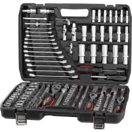   Szerszámkészlet Strend Pro S221, 215 részes, bőröndben, 1/2"+1/4"+3/8