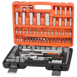   Szerszámkészlet Strend Pro S210, 108 részes, bőröndben, 1/4"+1/2