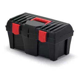   Szerszámosdoboz, Prosperplast Caliber KCR5025, 46 × 25,7 × 22,7 cm, fekete, fogantyúval, hordozható