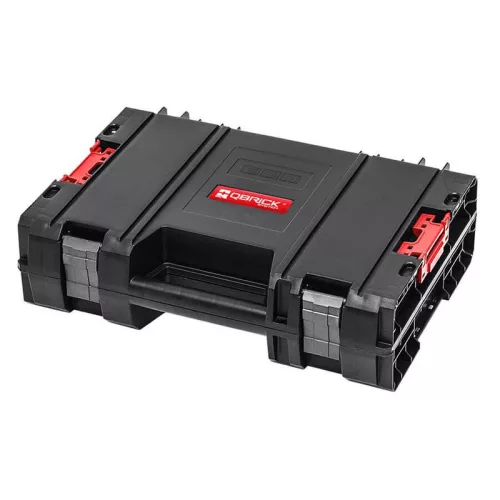 Szerszámosdoboz, Qbrick Patrol System Pro Toolcase, 45 × 32,2 × 12,6 cm, fekete, 11 l, moduláris, dupla védőhab, por- és vízálló tömítés, szerszámokhoz