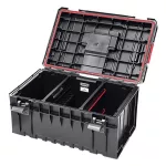 Szerszámosláda, Qbrick Patrol System One 350 Vario, 58,5 × 38,5 × 30,1 cm, fekete, 38 l, por- és vízálló, megerősített, moduláris, PRO kompatibilis, 50 kg teherbírás