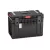 Szerszámosláda, Qbrick Patrol System One 450 Technik, 58,5 × 38,5 × 42 cm, fekete, 52 l, por- és vízálló, megerősített, alumínium rögzítőléc, 2 állítható rekesz