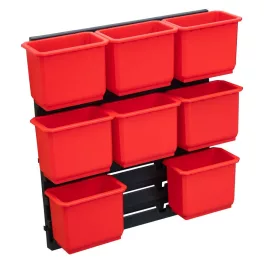   Dobozok QBRICK® Organizer pótalkatrész, ONE200, Organizer XL, TWO 9 részes készlet, falra