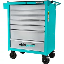  Szerszámos kocsi whirlpower®, 211 részes szekrény, 7 fiók, PROFI
