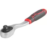 Racsnis kulcs, Strend Pro Premium ComfortGrip DL300, ezüst/fekete, 1/2", váltás karral, szénacél, 250 mm