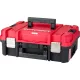 Szerszámosláda, Worcraft XCUBE100, 44,5 × 32 × 17 cm, piros/fekete, 8 l, 15 kg terhelhetőség, tartós műanyag, összecsukható fogantyú, egymásra rakható