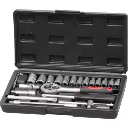   Szerszámkészlet Strend Pro, 25 részes, fejek, 1/4" racsni, bőröndben