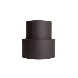   Füstcső szűkítő, V.A.P.K. HS 120/130/1,5, fekete, 120 mm - 130 mm, DC01 acéllemez, lemezvastagság: 1,5 mm, kályha–kémény csatlakozáshoz