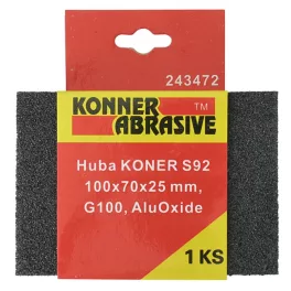 Szivacs KONNER P60, csiszolószivacs, 100x70x25 mm, AluOxide