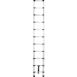   Teleszkópos létra, Strend Pro, 1 x 11 fokos, 320 cm, 125 kg teherbírás, alumínium, csúszásmentes lábakkal, automatikus reteszelés, hordozófogantyú
