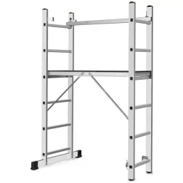   Állvány, Strend Pro Ard Home, platformmal, alumínium, 2 x 6 fokos, 3 az 1-ben, EN 131 szabvány, maximum 150 kg