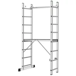   Állvány, Strend Pro Ard Home, platformmal, alumínium, 2 x 8 fokos, 3 az 1-ben, EN 131 szabvány, maximum 150 kg