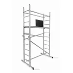Állvány, Strend Pro Ikar, platformmal, alumínium, 2 x 5 fokos, 400 cm, 3 az 1-ben, EN 131 szabvány, maximum 150 kg