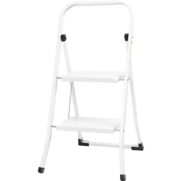   Fellépő, Strend Pro LFD105, 88,5 cm, fehér, acél, 2 fokos, csúszásgátlós, stabil lábú