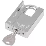Lakat, Blossom LS0350, 50 mm, ezüst, magas biztonságú zárszerkezet, függőzár kivitel, kapukhoz, ajtókhoz és szekrényekhez