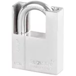 Lakat, Blossom LS0360, 60 mm, ezüst, magas biztonságú zárszerkezet, függőzár kivitel, kapukhoz, ajtókhoz és szekrényekhez