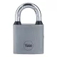 Lakat Yale Y111S/50/125/1, függő, vas, ezüst, 50 mm, 3 kulcs