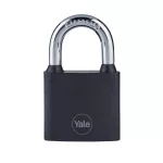 Lakat Yale Y111B/38/121/1, függő, vas, fekete, 38 mm, 3 kulcs