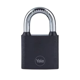   Lakat Yale Y111B/38/121/1, függő, vas, fekete, 38 mm, 3 kulcs