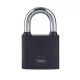 Lakat Yale Y111B/38/121/1, függő, vas, fekete, 38 mm, 3 kulcs