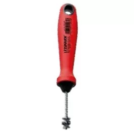   Lessmann 562.515 kefe, 15x185 mm, hullámos, Inox, szerelvényekhez