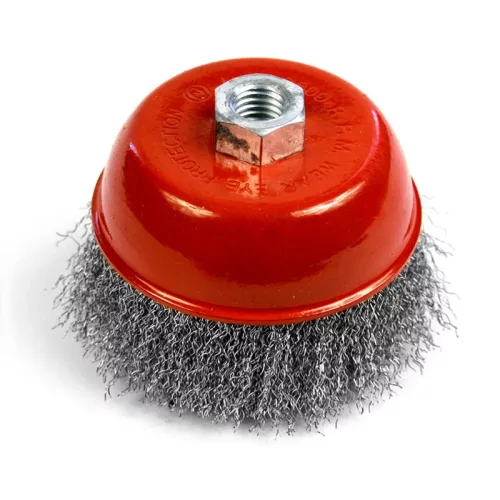 Kefe Strend Pro CCB-501, 100 mm, csésze alakú, hullámos, M14x2, 0,3 mm huzal