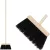 Seprű Geco Indust Black WH, 240 mm, ipari, fekete, 1200 mm nyéllel
