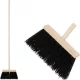 Seprű Geco Indust Black WH, 240 mm, ipari, fekete, 1200 mm nyéllel