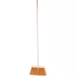 Seprű Geco Indust Brown WH, 250 mm, ipari, barna, 1200 mm nyéllel