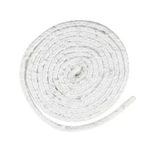 Kályhaajtó tömítőzsinór, Strend Pro SFS-20W, 200 cm, 1 x 1 cm, fehér, hőálló, üvegajtókhoz