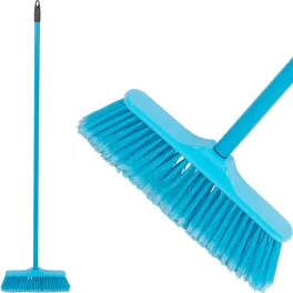 Seprű MagicHome B0684, kék, 120 cm fém nyél, 28 cm