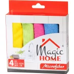 Törlőkendő MagicHome, mikroszálas, 4 db-os csomag