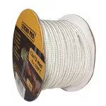 Kályhaajtó tömítőzsinór, Strend Pro, 105 m, 0,6 × 0,6 cm, 5 kg, dobon, fehér, kandallóhoz és kályhához