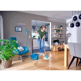   Felmosófej, Leifheit Clean Twist Disc Mop 52095, mikroszálas, pótfej, csempe- és kőpadlókhoz ideális