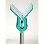 Felmosó, Leifheit 56553 Picobello M Micro Duo, 33 cm, mikroszálas, csavaró mechanizmus, mozgatható csukló, tépőzáras rögzítés, mosógépben mosható