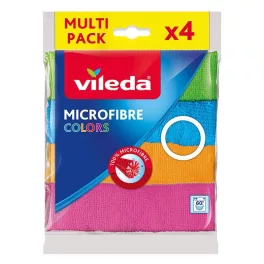   Kendő Vileda Microfibre Colors, mikroszálas, 4 db-os csomag