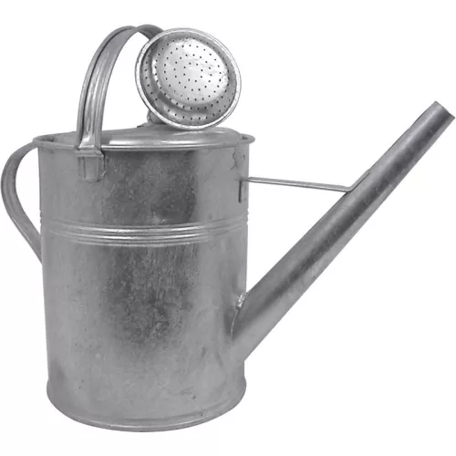 Kerti locsolókanna, Kovotvar KKG, szürke, 9 l, horganyzott, fém, öntözőrózsával