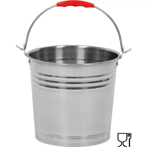 Vödör Strend Pro, 5 literes, rozsdamentes acél