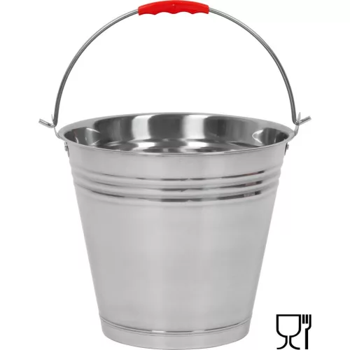 Vödör Strend Pro, 12 literes, rozsdamentes acél, élelmiszer-tanúsítvánnyal