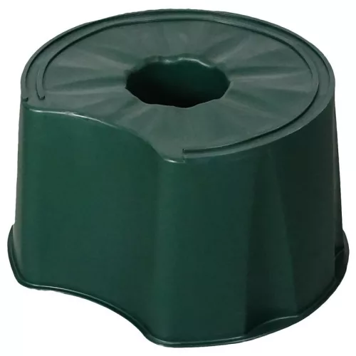 Esővízgyűjtő tartályállvány, ICS M150001V Ecotank, zöld, 210–300 l tartályhoz, kör alakú, műanyag, UV-álló, fagyálló
