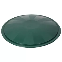   Esővízgyűjtő fedél, ICS M150010V Ecotank, zöld, átmérő: 78 cm, 210–300 l tartályhoz, műanyag, UV-álló, fagyálló, peremre pattintható