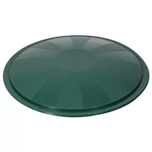 Esővízgyűjtő fedél, ICS M150010V Ecotank, zöld, átmérő: 78 cm, 210–300 l tartályhoz, műanyag, UV-álló, fagyálló, peremre pattintható