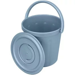   Vödör, Ics C552015, 15 l, kék, fedéllel, 29 cm átmérő, 31 cm magas, 22,5 cm alsó átmérő