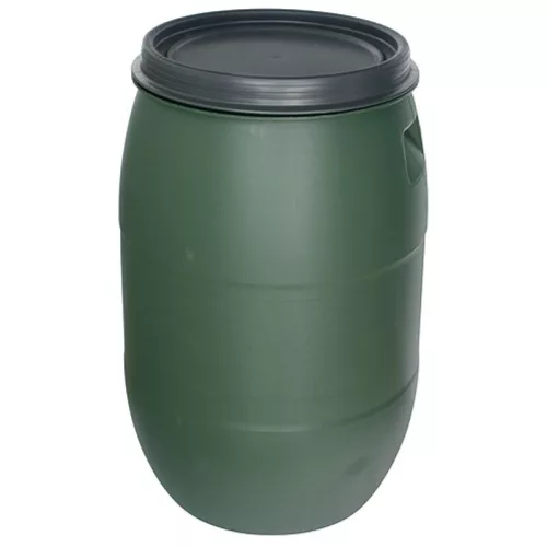 Hordó Pannon Rainbarel 120 liter, 395 mm, zöld esővízgyűjtő hordó, HDPE