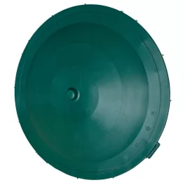   Esővízgyűjtő fedél, ICS M150506V Ecotank, zöld, átmérő: 96 cm, 500 l tartályhoz, műanyag, UV-álló, fagyálló, peremre pattintható